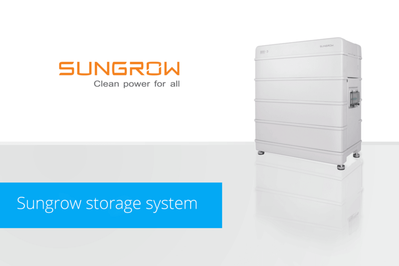 Sungrow storage system and combi solution
