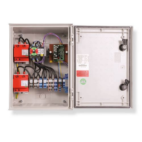 enwitec OVP type I+II for 2 MPP with fire protection switch