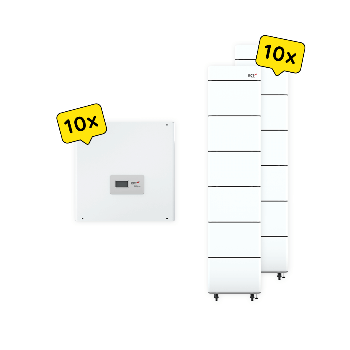 10 x RCT Power Battery DT 23.0 & RCT Power Storage DC 10