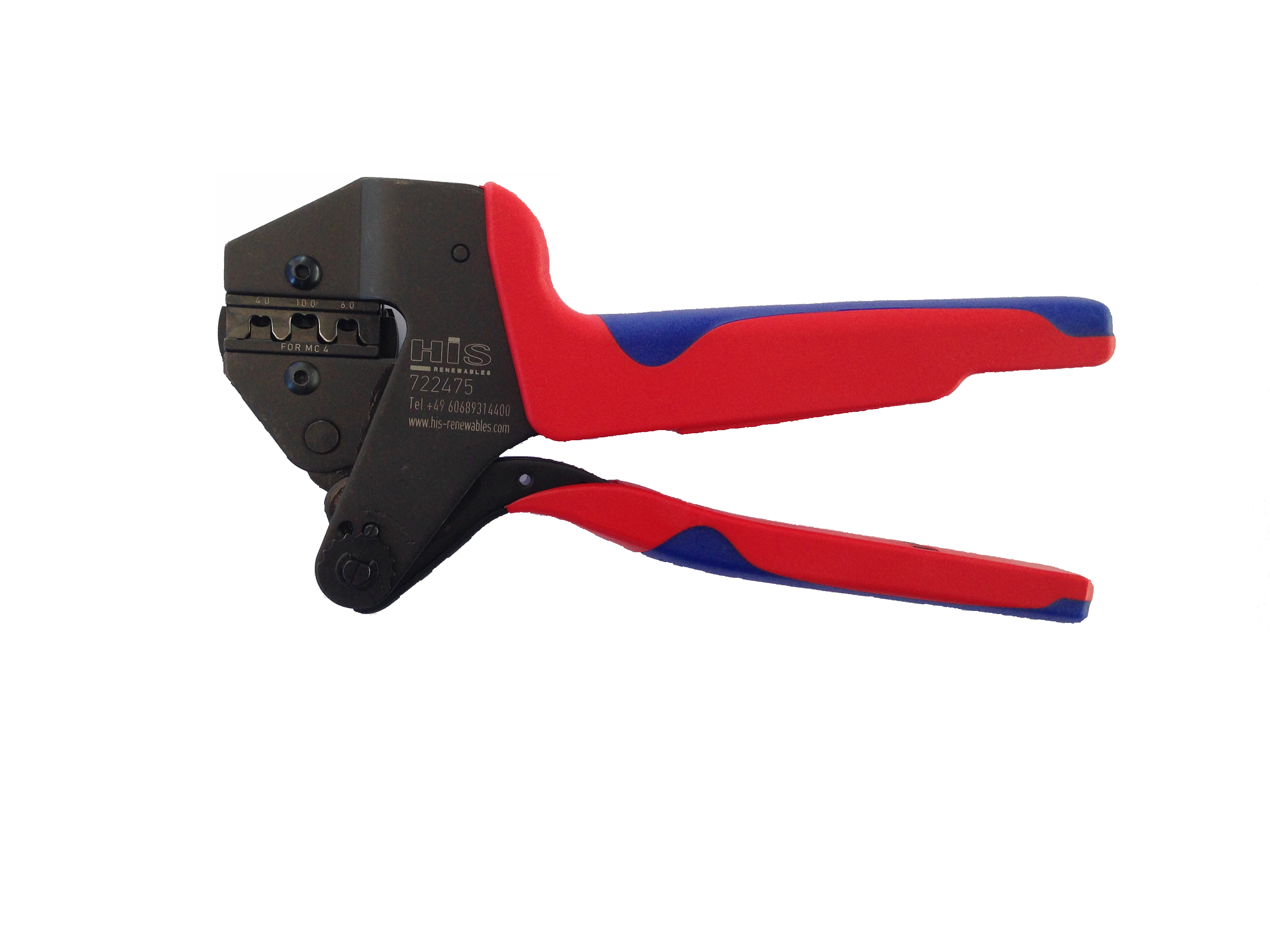 MC4 crimping pliers, 4-6-10 mm², with locator