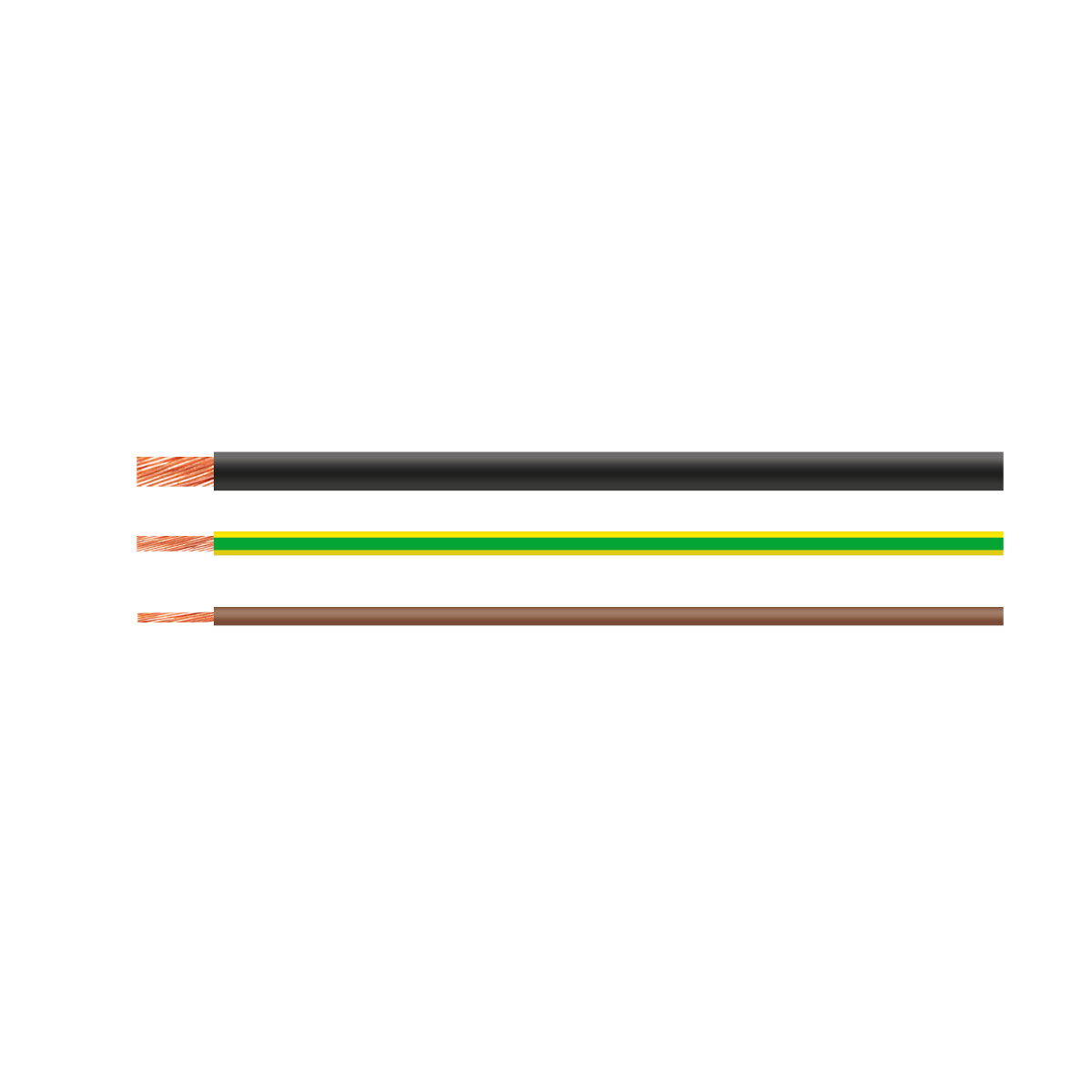 Aderleitung H07V-R 16 qmm, gruen-gelb, 100m Bund, feindraehtig front