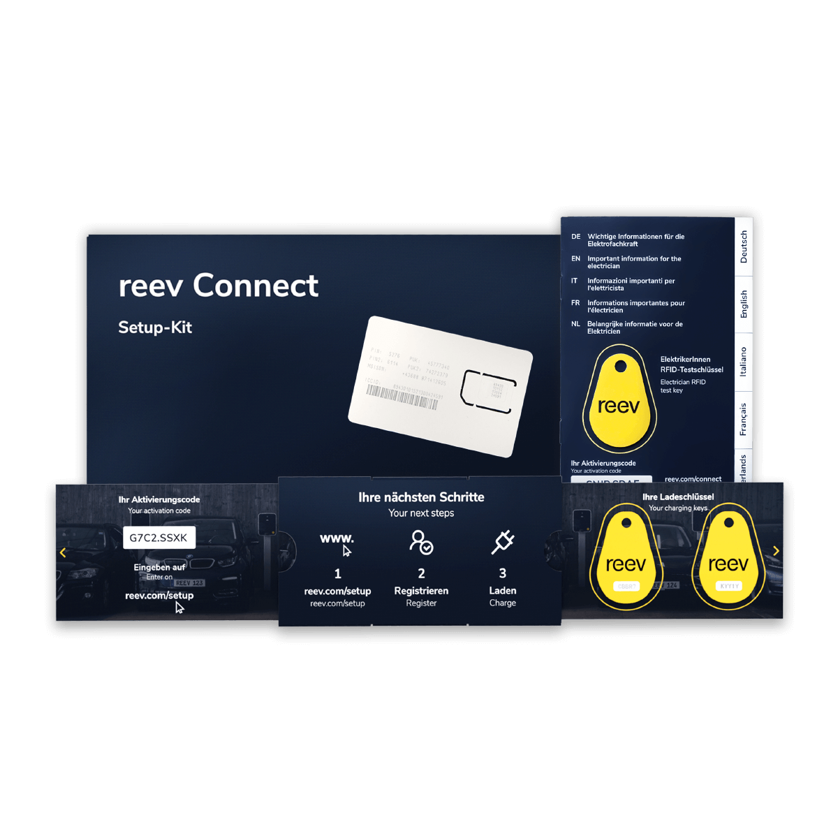 reev Connect Setup-Kit mit SIM-Karte