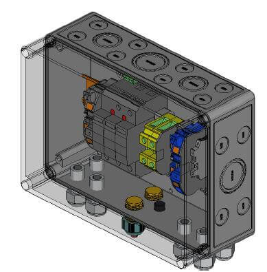 Phoenix Contact overvoltage protection DC, type II, 1 MPP, terminals