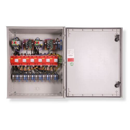 enwitec overvoltage protection type I+II for 6 MPP with fire protection circuit breaker
